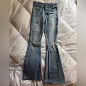 Levi's Distressed Flare Jeans